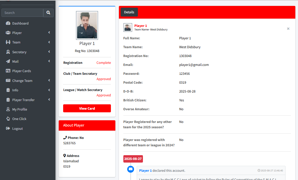 Cricket panel for league made by ali malik, ali malik professional web developer, ali malik projects, most popular earning websites, ali malik earning projects, ali malik projects, ali malik airport quiz projects, top pakistani developer ali malik